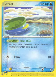 Lotad 66/100 Common card from Sandstorm