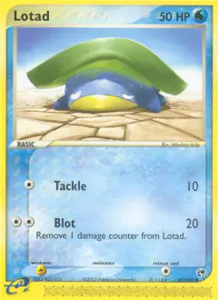 Lotad 67/100 Common card from Sandstorm