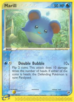 Marill 68/100 Common card from Sandstorm