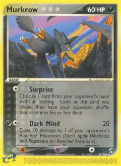 Murkrow 47/100 Uncommon card from Sandstorm