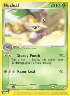 Nuzleaf 48/100 Uncommon card from Sandstorm