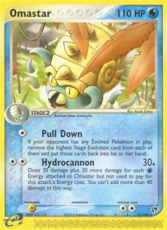 Omastar 19/100 Rare card from Sandstorm
