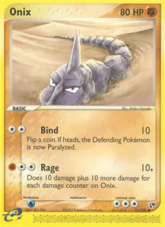 Onix 71/100 Common card from Sandstorm