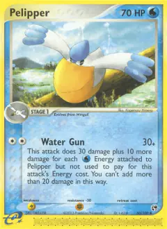 Pelipper 50/100 Uncommon card from Sandstorm