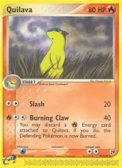 Quilava 51/100 Uncommon card from Sandstorm