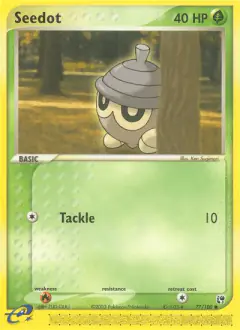 Seedot 77/100 Common card from Sandstorm