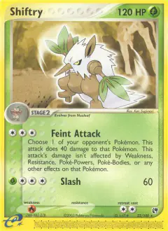 Shiftry 22/100 Rare card from Sandstorm