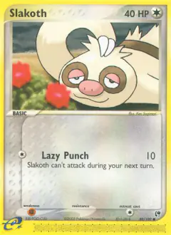 Slakoth 80/100 Common card from Sandstorm