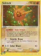 Solrock 13/100 Rare Holo card from Sandstorm