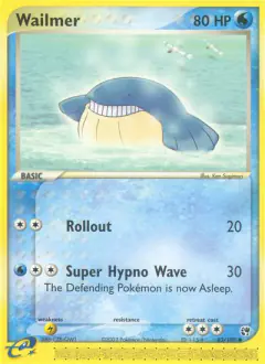 Wailmer 83/100 Common card from Sandstorm