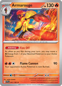 Armarouge 041/198 Rare card from Scarlet & Violet Base