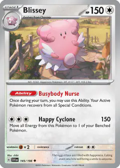 Blissey 145/198 Uncommon card from Scarlet & Violet Base