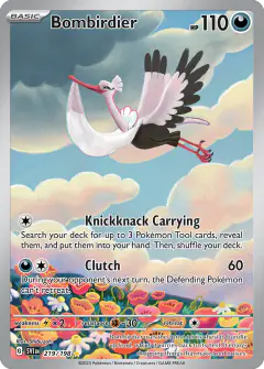 Bombirdier 219/198 Illustration Rare card from Scarlet & Violet Base