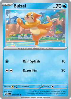 Buizel 046/198 Common card from Scarlet & Violet Base