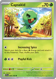 Capsakid 028/198 Common card from Scarlet & Violet Base