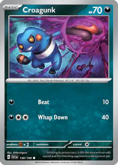 Croagunk 130/198 Common card from Scarlet & Violet Base
