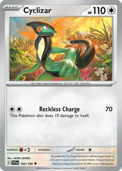 Cyclizar 163/198 Uncommon card from Scarlet & Violet Base