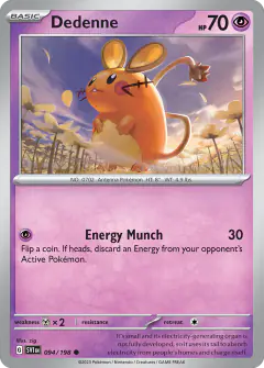 Dedenne 094/198 Common card from Scarlet & Violet Base