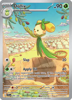 Dolliv 200/198 Illustration Rare card from Scarlet & Violet Base