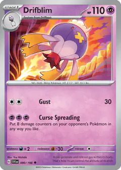Drifblim 090/198 Uncommon card from Scarlet & Violet Base