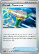 Electric Generator 170/198 Uncommon card from Scarlet & Violet Base