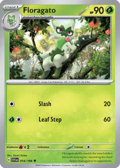 Floragato 014/198 Uncommon card from Scarlet & Violet Base