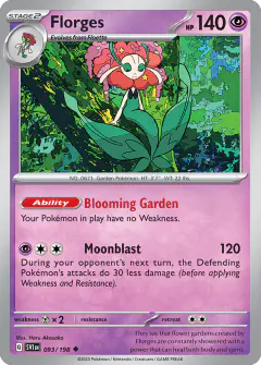Florges 093/198 Uncommon card from Scarlet & Violet Base