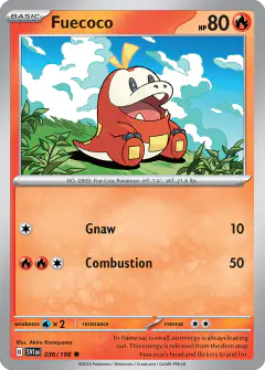 Fuecoco 036/198 Common card from Scarlet & Violet Base