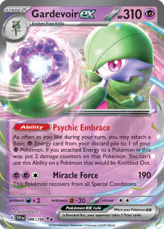 Gardevoir ex 086/198 Double Rare card from Scarlet & Violet Base