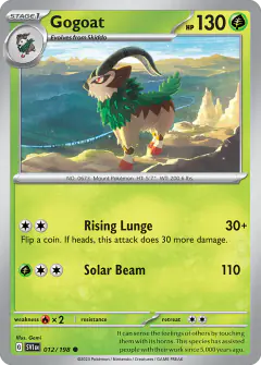 Gogoat 012/198 Common card from Scarlet & Violet Base