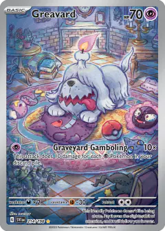 Greavard 214/198 Illustration Rare card from Scarlet & Violet Base