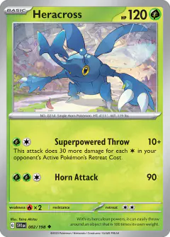 Heracross 002/198 Uncommon card from Scarlet & Violet Base