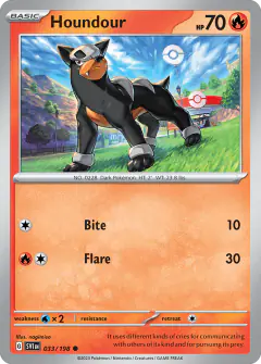 Houndour 033/198 Common card from Scarlet & Violet Base