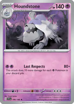 Houndstone 106/198 Rare card from Scarlet & Violet Base