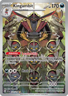 Kingambit 220/198 Illustration Rare card from Scarlet & Violet Base
