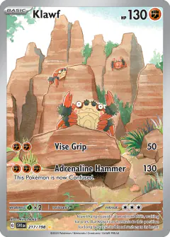 Klawf 217/198 Illustration Rare card from Scarlet & Violet Base
