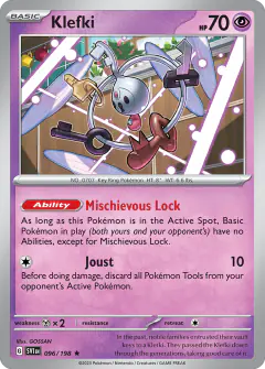 Klefki 096/198 Rare card from Scarlet & Violet Base