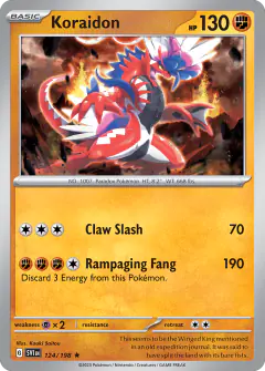 Koraidon 124/198 Rare card from Scarlet & Violet Base