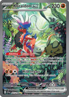 Koraidon ex 247/198 Special Illustration Rare card from Scarlet & Violet Base