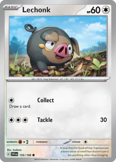 Lechonk 155/198 Common card from Scarlet & Violet Base