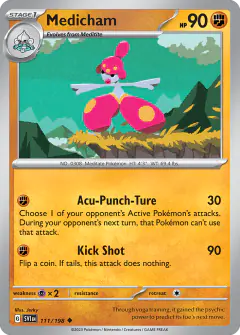 Medicham 111/198 Uncommon card from Scarlet & Violet Base
