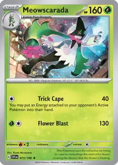 Meowscarada 015/198 Rare card from Scarlet & Violet Base