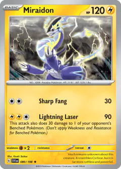 Miraidon 080/198 Rare card from Scarlet & Violet Base