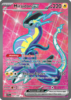 Miraidon ex 227/198 Ultra Rare card from Scarlet & Violet Base