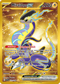 Miraidon ex 253/198 Hyper Rare card from Scarlet & Violet Base