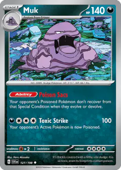 Muk 127/198 Uncommon card from Scarlet & Violet Base