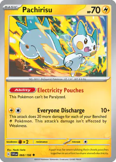 Pachirisu 068/198 Uncommon card from Scarlet & Violet Base