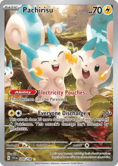Pachirisu 208/198 Illustration Rare card from Scarlet & Violet Base