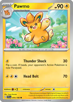 Pawmo 075/198 Common card from Scarlet & Violet Base