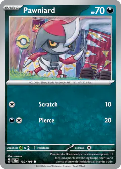 Pawniard 132/198 Common card from Scarlet & Violet Base
